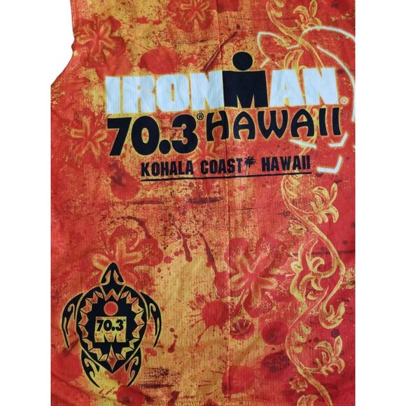 Ironman Triathlon 70.3 Kohala Coast Hawaii Cycling Tank Top Jersey Size Large - Picture 10 of 10